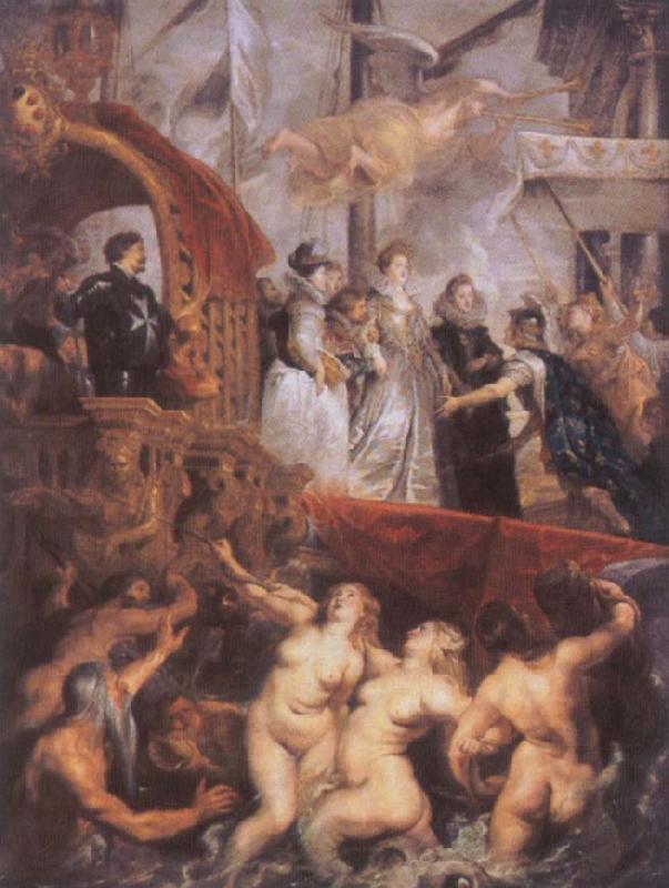 Peter Paul Rubens The Landing of Marie de-Medici at Marseille